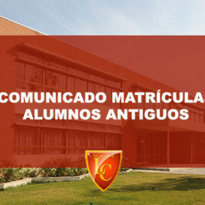 Circular matrícula alumnos antiguos.